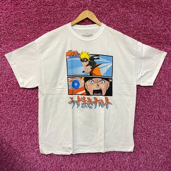 Naruto Uzumaki Flying Rasengan Naruto Shippuden Anime Tee L - Picture 1 of 5